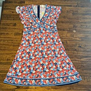 Michael Kors P/S coral and navy dress